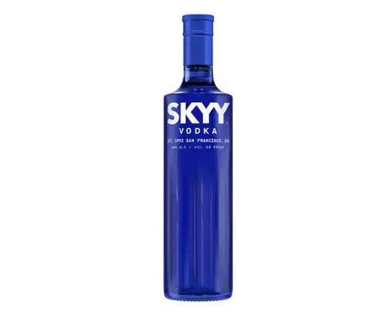 Order Skyy, 750mL vodka (40.0% ABV) food online from Tenderloin Liquor store, San Francisco on bringmethat.com
