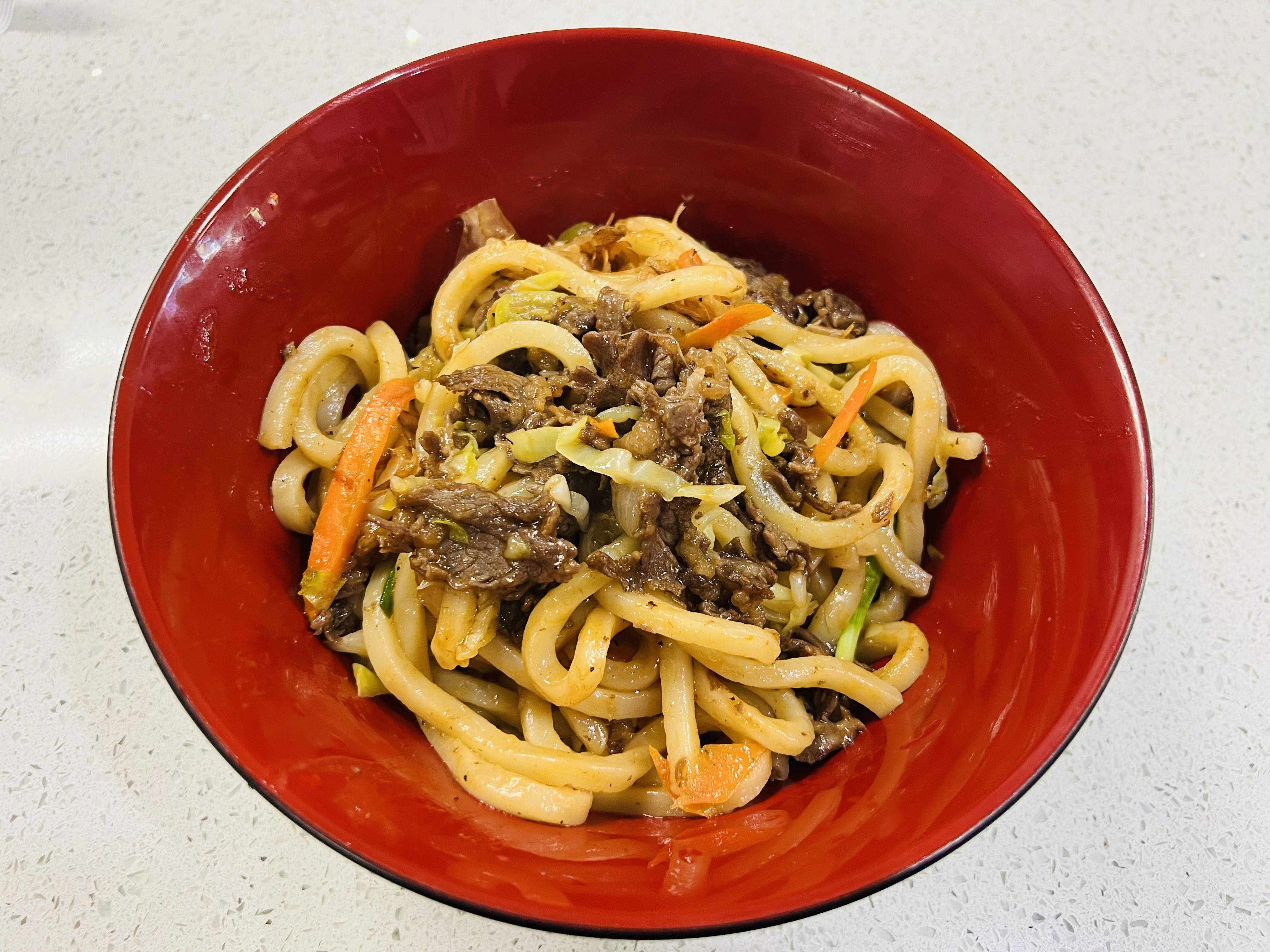 Order Pan Fried Beef Udon food online from Quickly store, Sacramento on bringmethat.com