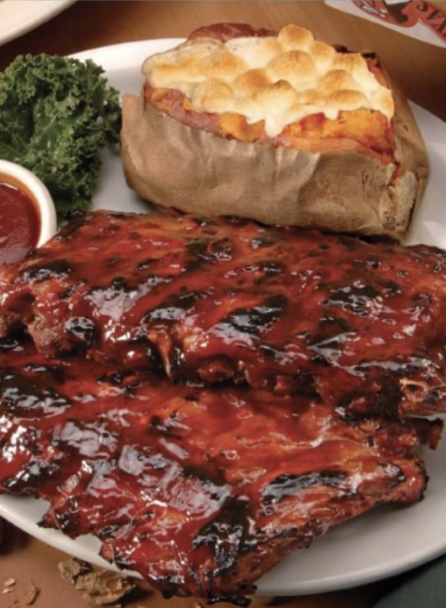 Order Fall-Off-the-Bone Baby Back BBQ Ribs food online from Texas Corral store, Martinsville on bringmethat.com