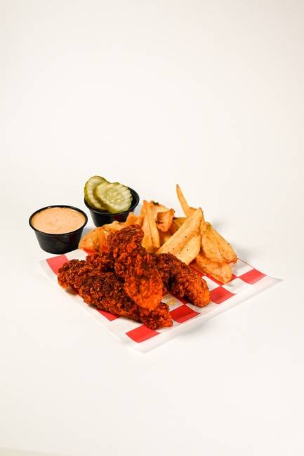 Order Three Tenders and Side food online from SmackBird Nashville Hot Chicken store, Forney on bringmethat.com