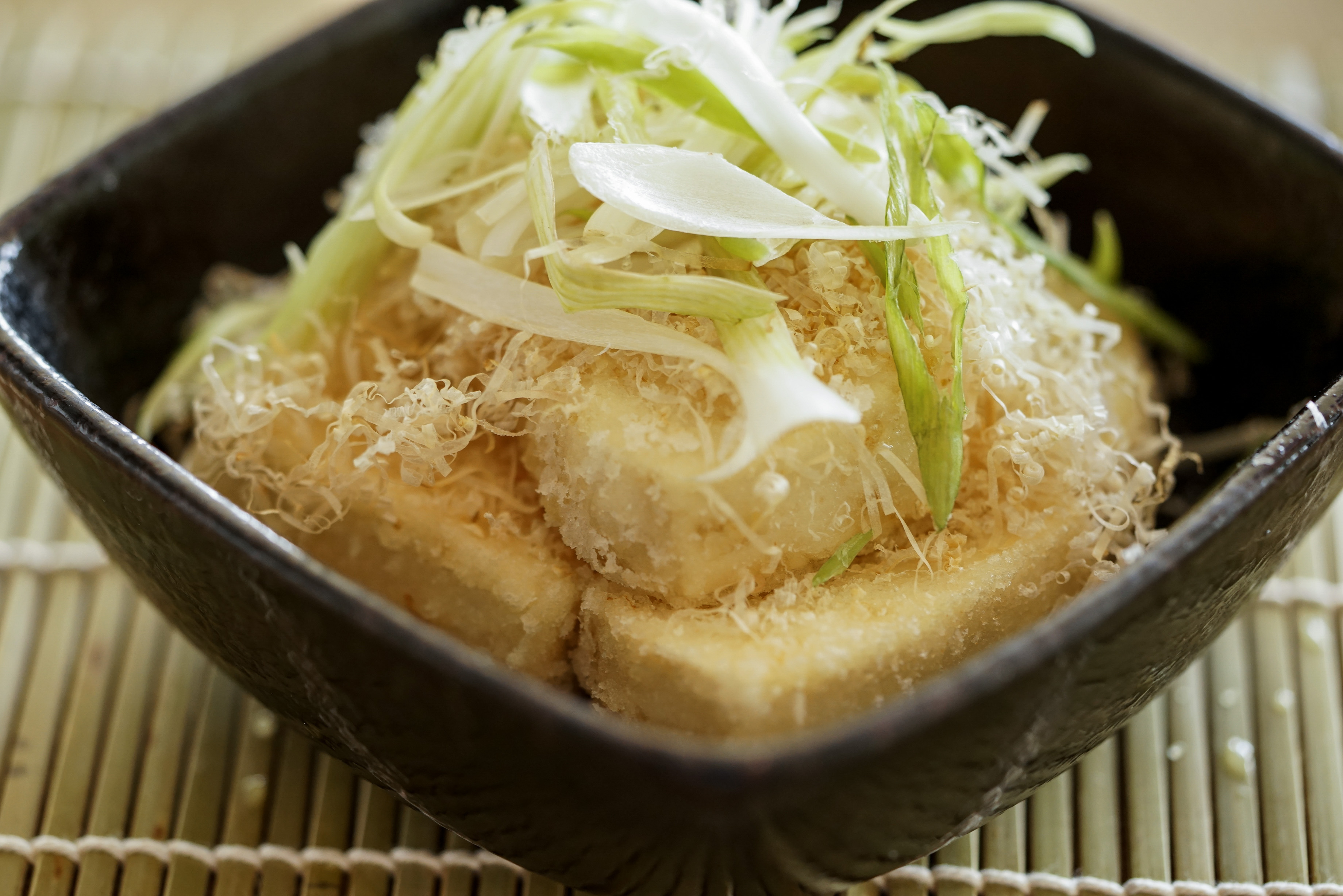 Order Agedashi Tofu food online from Go Sushi Japanese Restaurant store, Pacifica on bringmethat.com