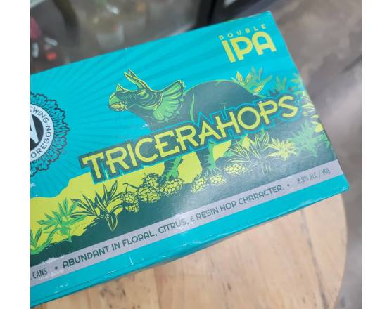 Order Ninkasi brewing Tricerahops ipa 6pk. 12oz. Cans  food online from Hub Market & Deli store, San Diego on bringmethat.com