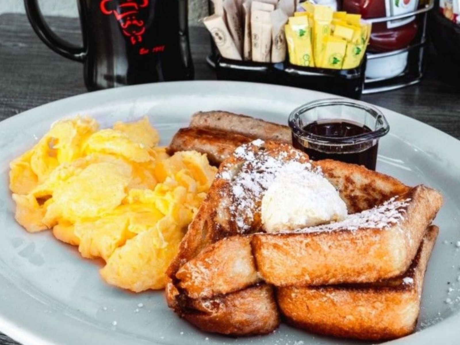 Order French Toast Combo- OO food online from Biscuits Cafe store, Chandler on bringmethat.com