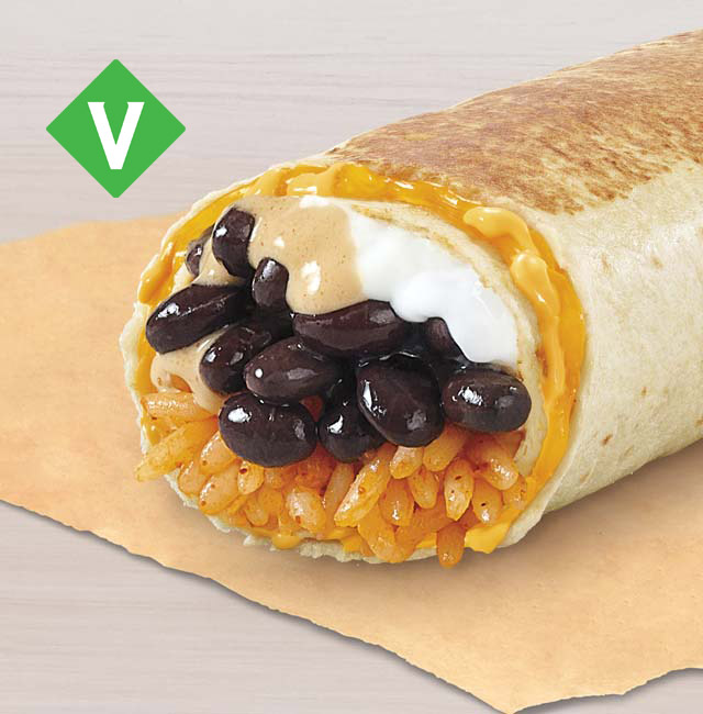 Order Black Bean Quesarito food online from Taco Bell store, Eagle River on bringmethat.com