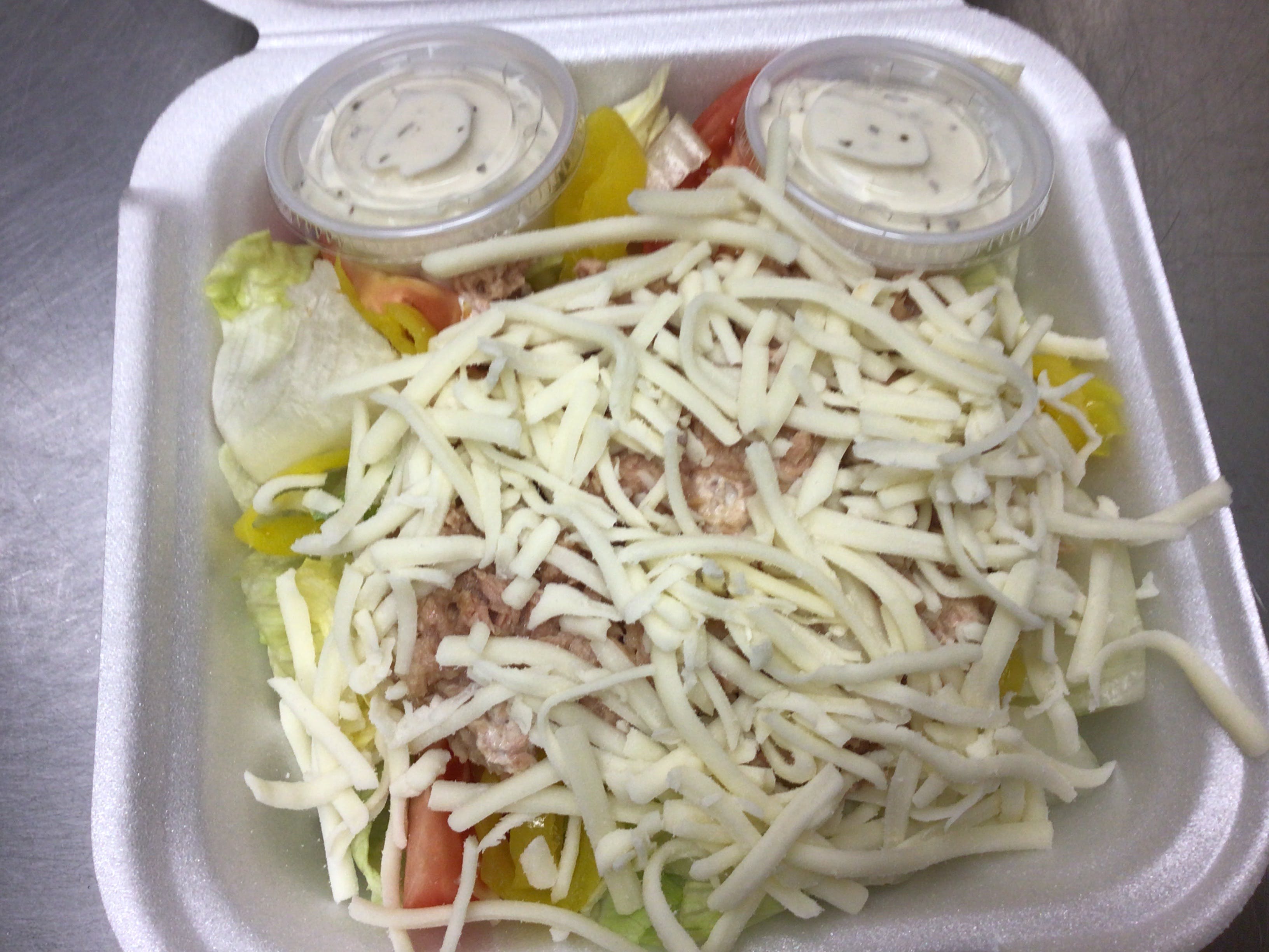 Order Tuna Salad - Salads food online from Porto Fino Pizza store, Columbus on bringmethat.com