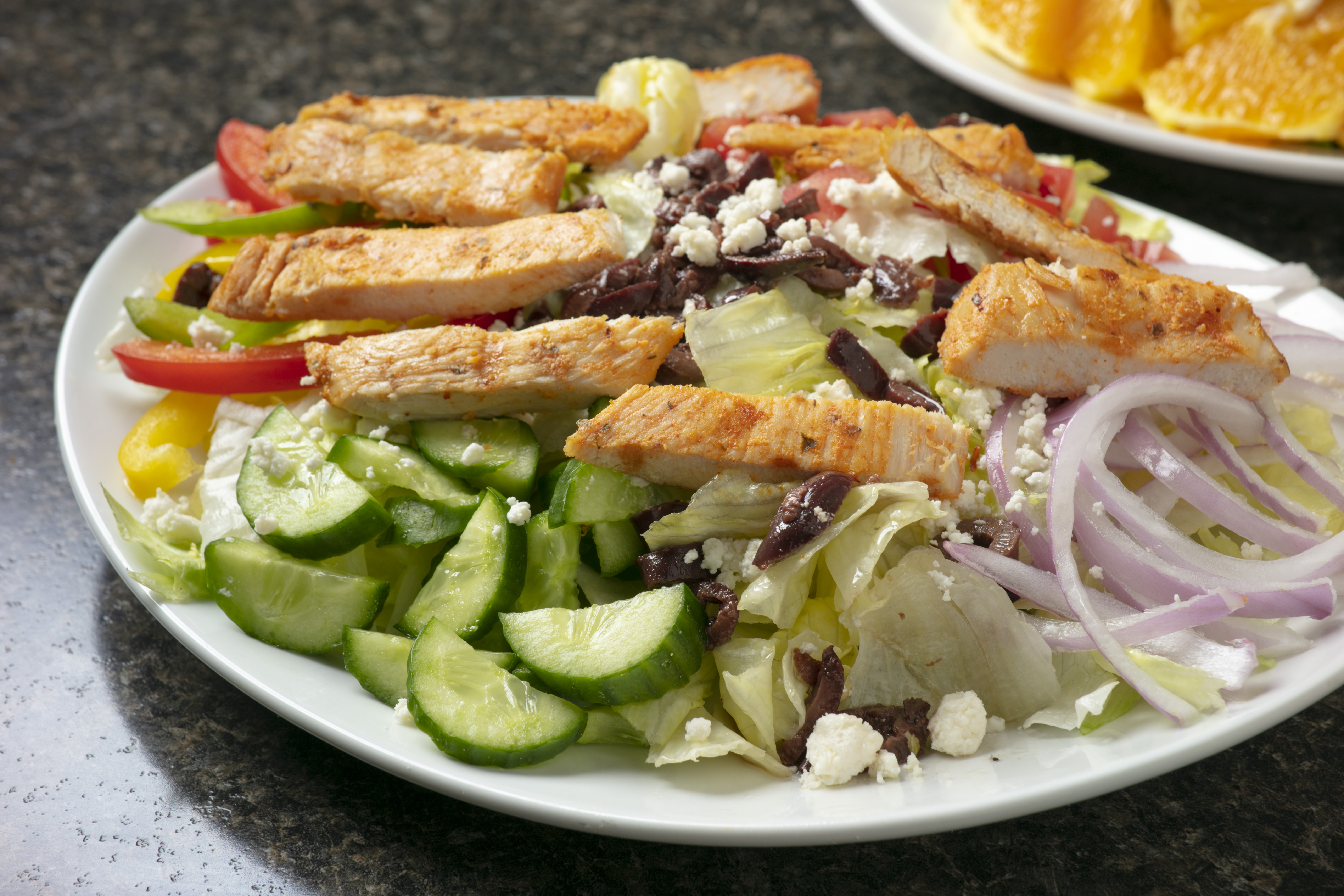 Order Chicken Greek Salad food online from Arda's Cafe store, Los Angeles on bringmethat.com