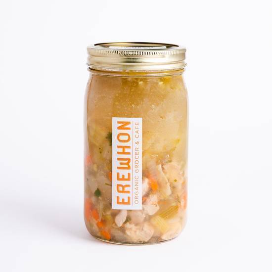 Order Chicken Soup 32 oz. Mason Jar food online from Erewhon Market store, Calabasas on bringmethat.com
