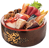 Order CHIRASHI food online from Sushi Zushi store, Dallas on bringmethat.com