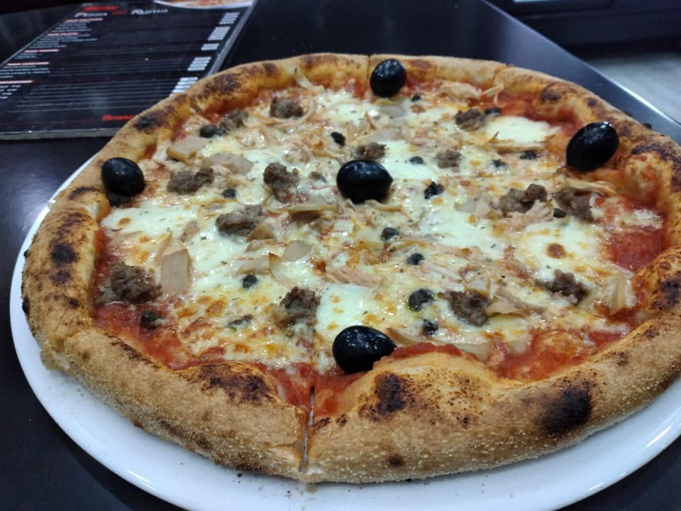 Order Three Toppings Pizza - Medium 14'' food online from Pizza Di Roma store, Atlantic City on bringmethat.com