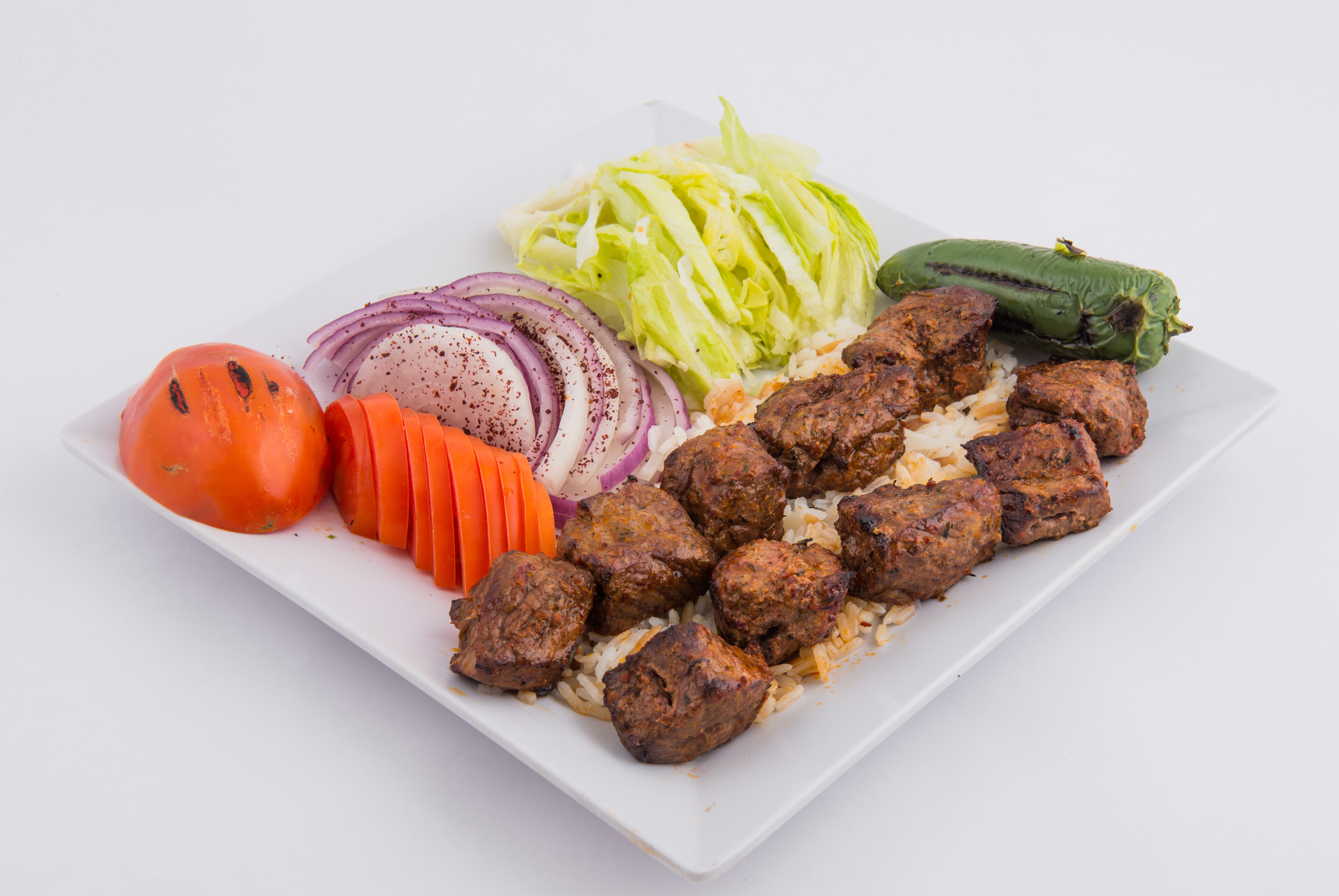 Order Beef Shish Kebab food online from Mangal Kabob  store, Sunnyside on bringmethat.com