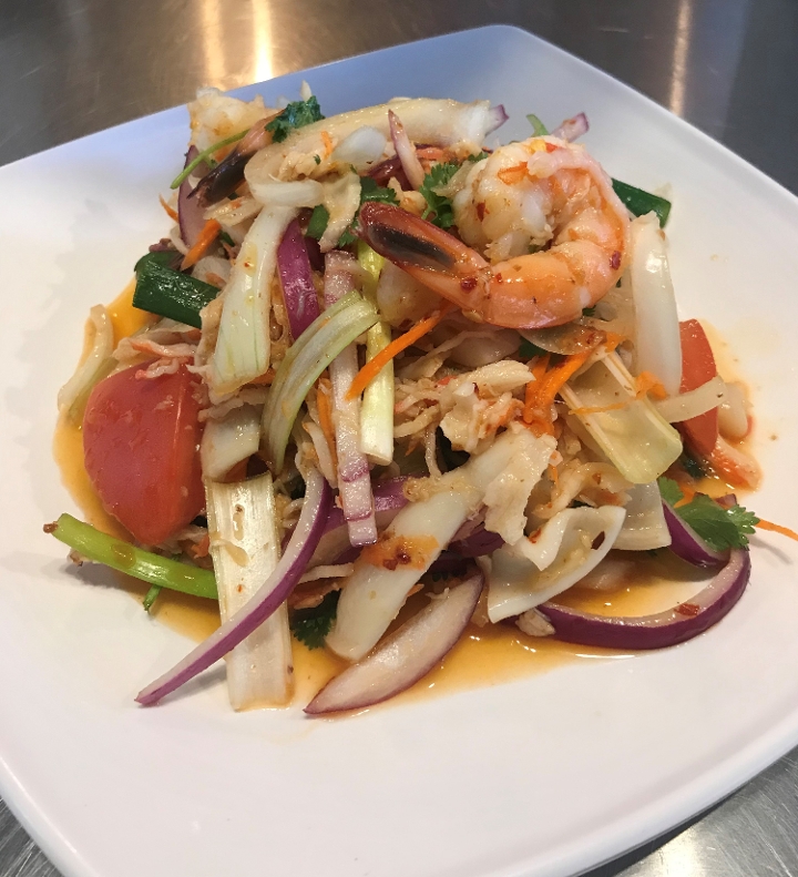 Order Seafood Salad food online from Family Thais Asian Bistro store, Dallas on bringmethat.com