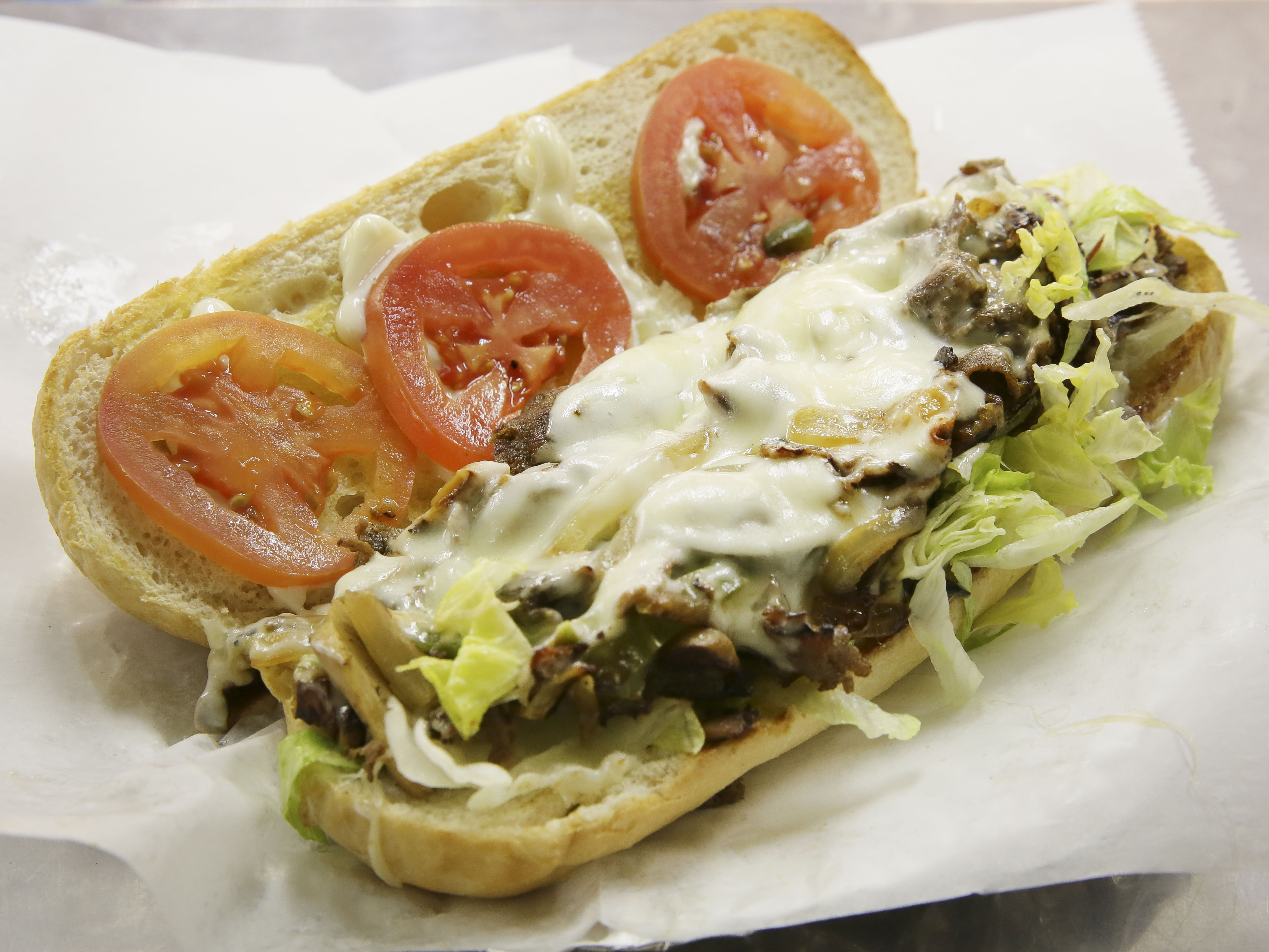 Order Philly Cheese Steak Sandwich food online from Daddy Subz And More store, Milwaukee on bringmethat.com