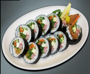 Order [R5] 스팸 에그 김밥 / Spam Egg Rice Roll food online from Jjang Restaurant store, Buena Park on bringmethat.com