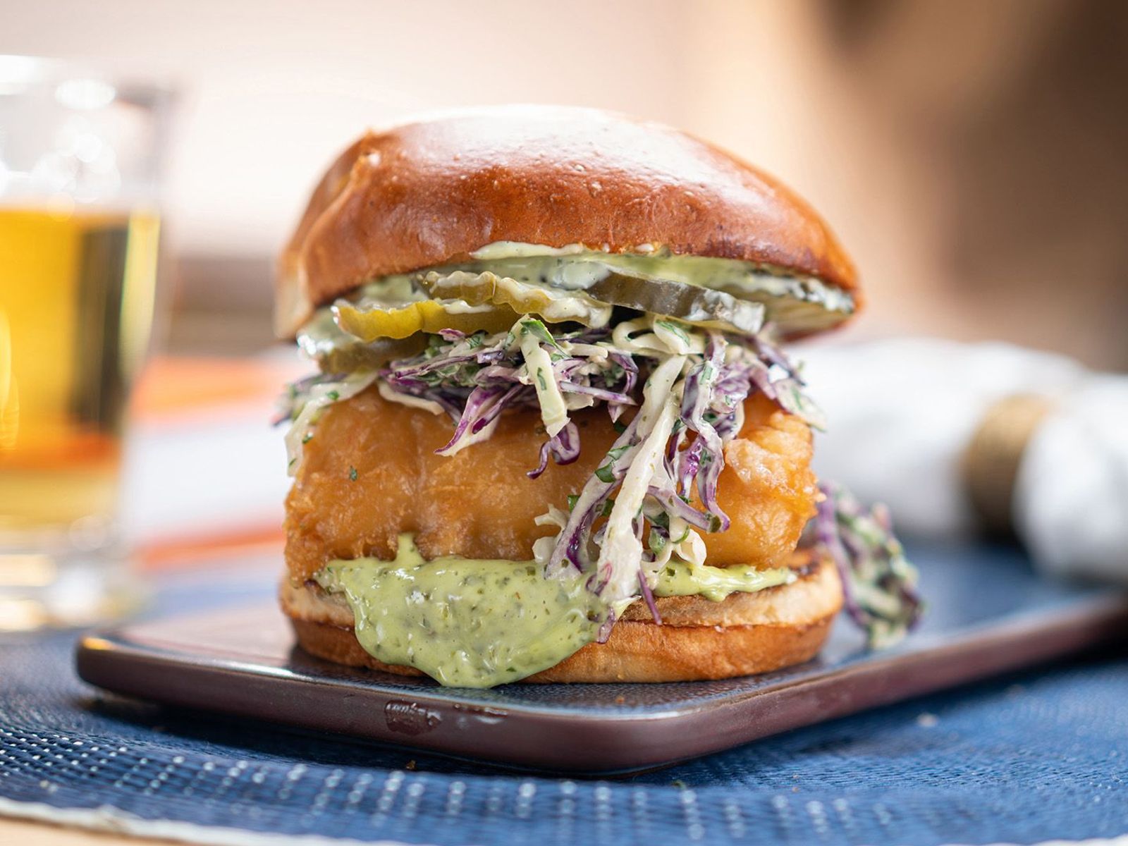 Order Beer Battered Cod Sandwich food online from Cheebo store, Los Angeles on bringmethat.com