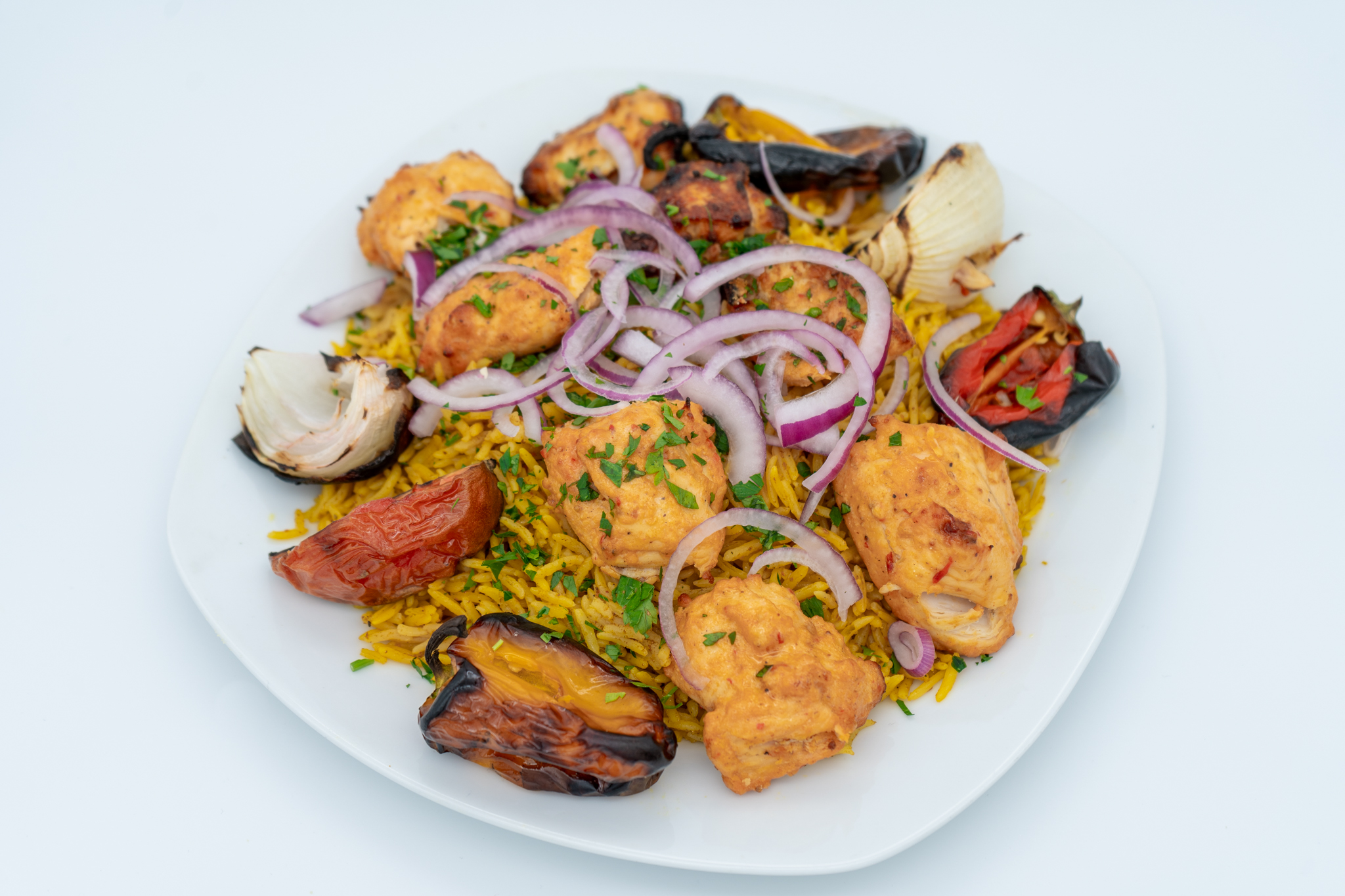 Order Chicken Shish Tawook food online from Sallora & Sam Bakery Grill And Catering store, Bridgeview on bringmethat.com