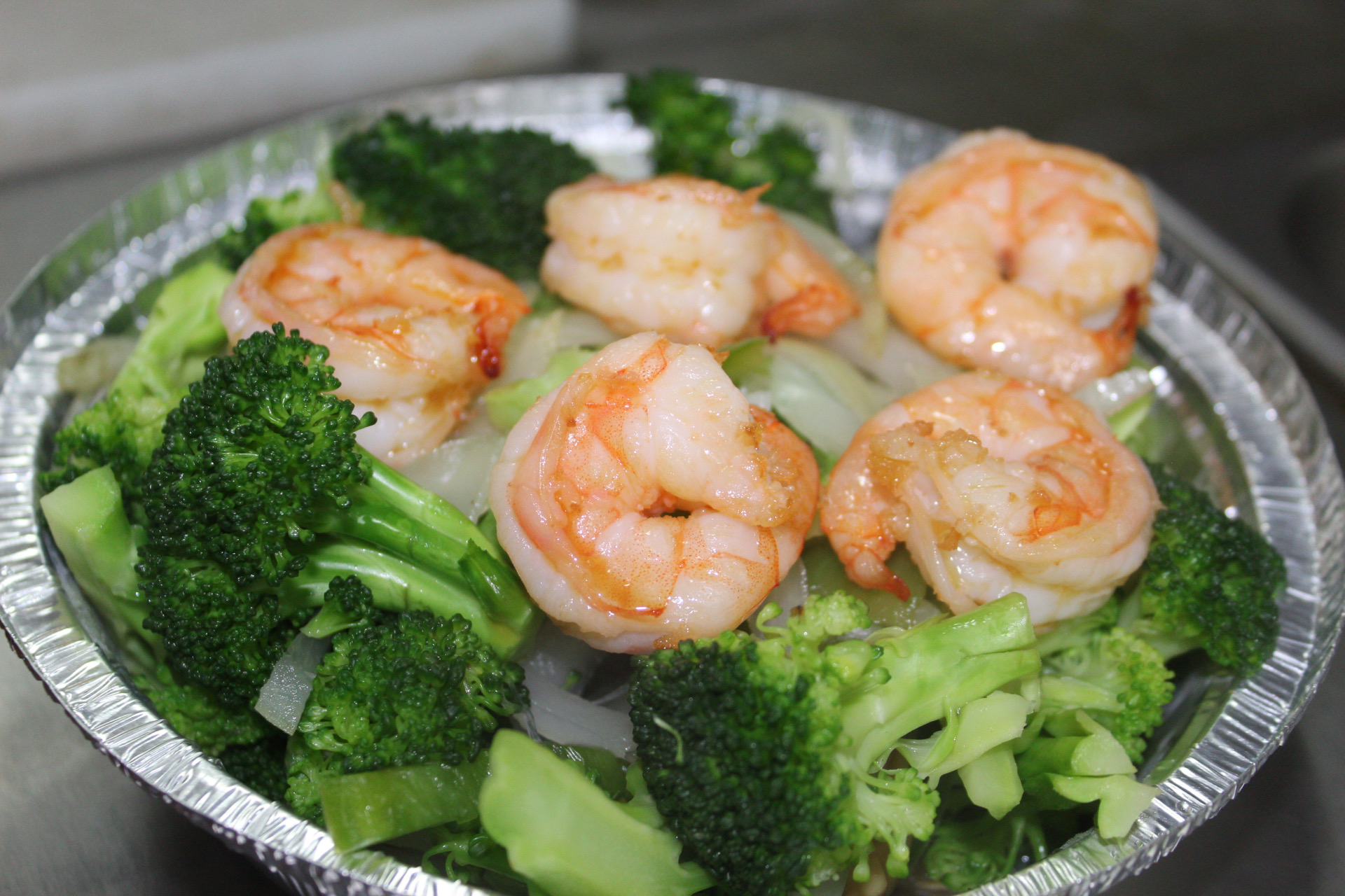 Order 119. Steamed Mixed Vegetables with Grilled Shrimp food online from Yummy Taco store, Inwood on bringmethat.com