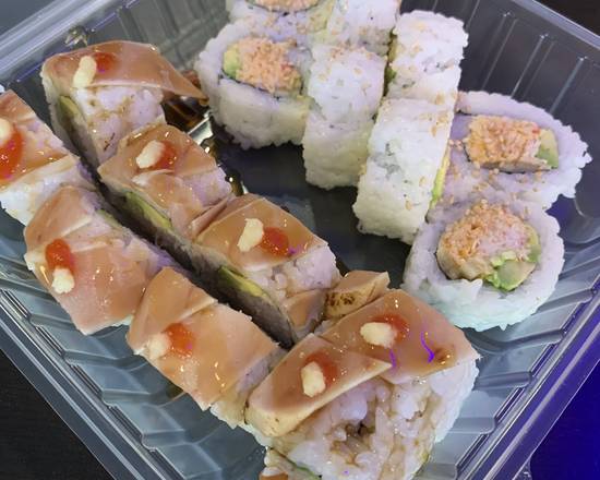 Order Lunch 5:Albacore Roll(8pcs)+Mexican Roll(8pcs)+miso soup food online from Koya Sushi store, Whittier on bringmethat.com