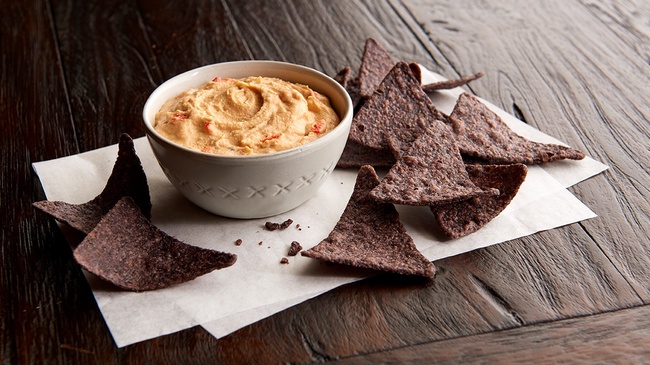 Order Blue Corn Chips & Hummus  food online from Jason Deli store, Lawrence on bringmethat.com