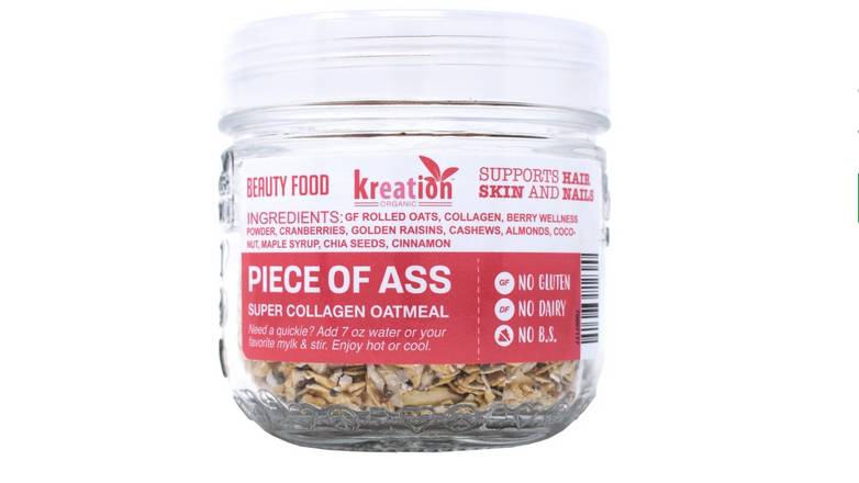 Order Piece of Ass Super Collagen Oatmeal food online from Kreation store, El Segundo on bringmethat.com