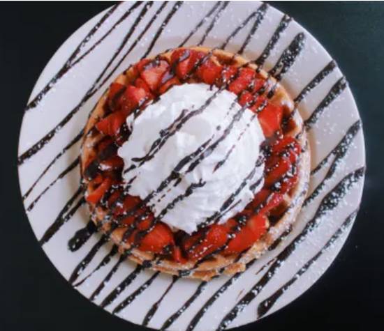 Order Chocolate Covered Strawberry Waffle food online from Donut Villa store, Malden on bringmethat.com