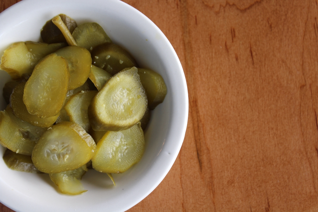 Order Side Pickles food online from Sidon Lebanese Grille & Bakery store, Toledo on bringmethat.com