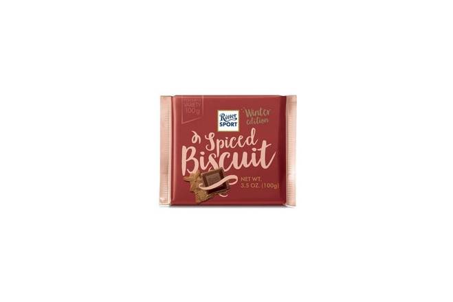 Order Ritter Sport Spiced Biscuit Chocolate (3.5 oz) food online from Classic Candy Shack store, San Francisco on bringmethat.com