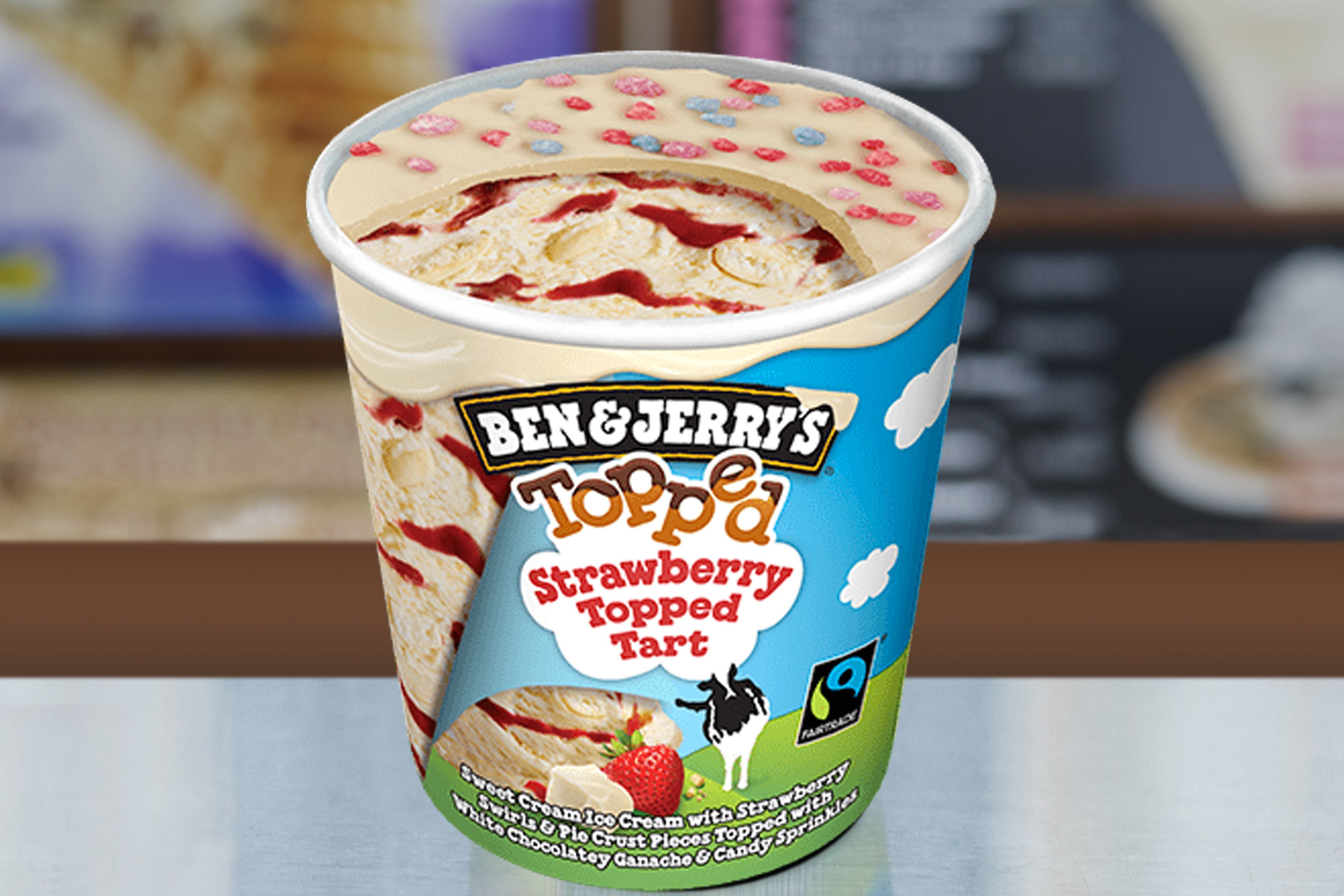 Order "Topped" Strawberry Topped Tart food online from Ben & Jerry's store, Plano on bringmethat.com