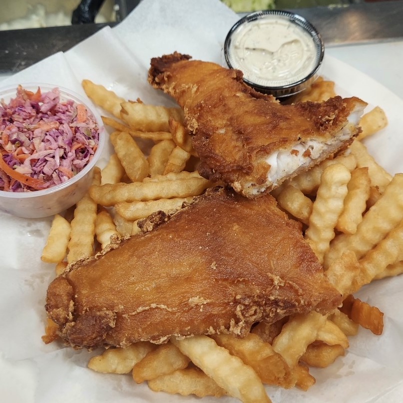 Order Fish and Chips food online from Pizza Stop store, Silver Spring on bringmethat.com