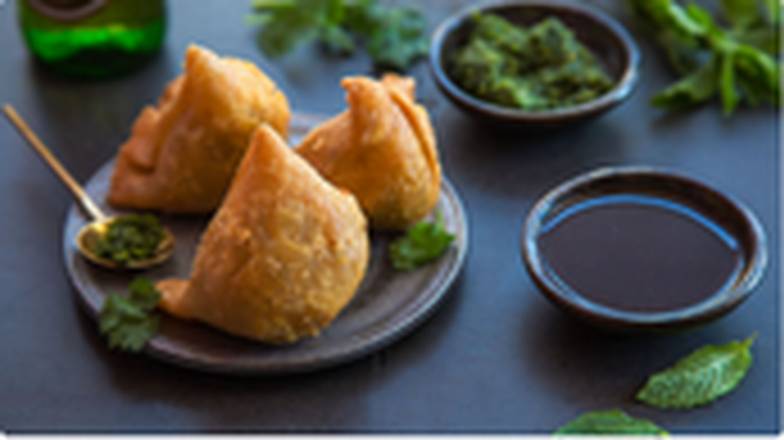 Order Samosa Cravings (3) food online from Kasa Indian Eatery store, San Mateo on bringmethat.com