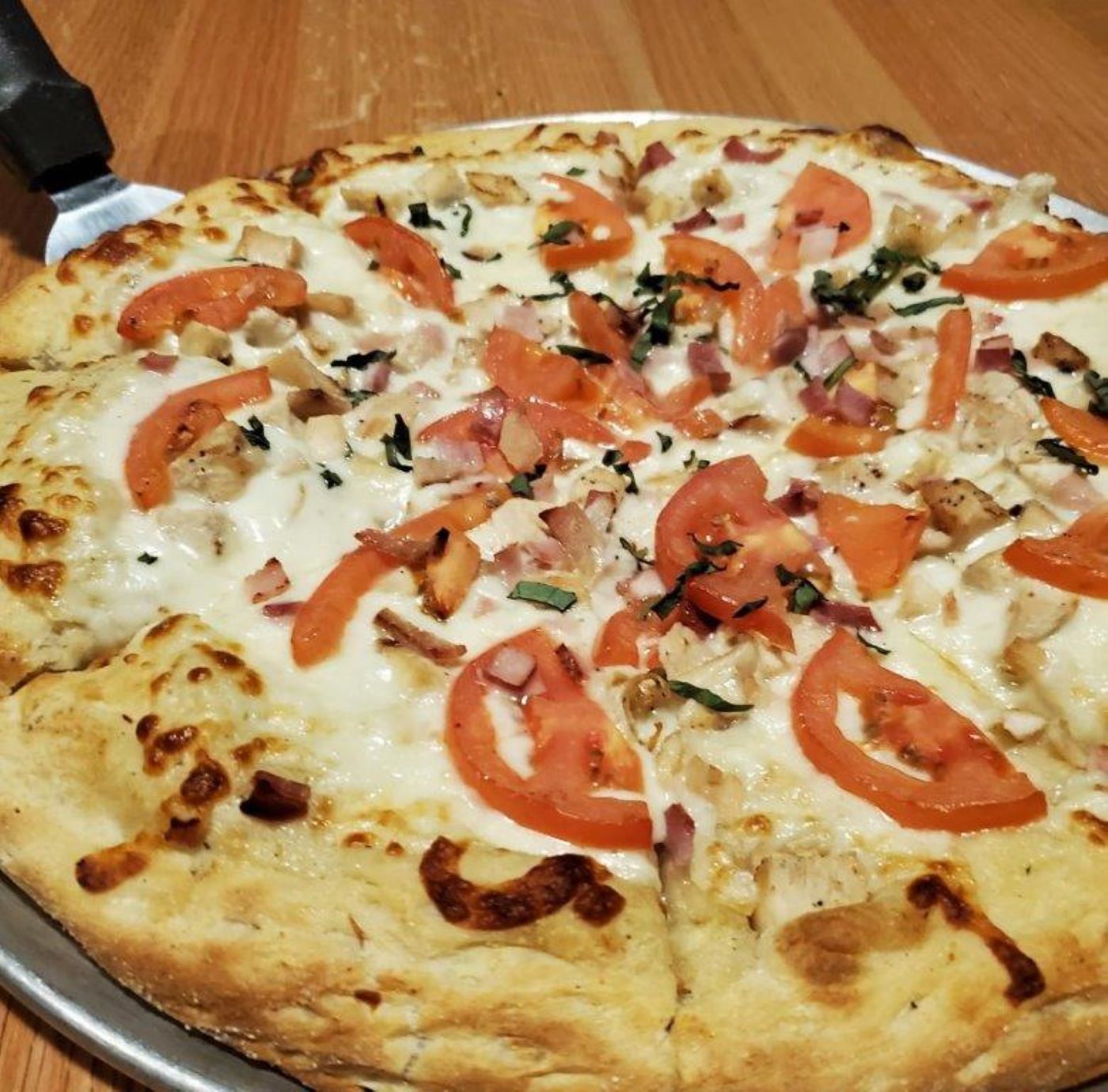 Order The Chicken Ranch Specialty Pizza food online from Chatham Tap store, Indianapolis on bringmethat.com