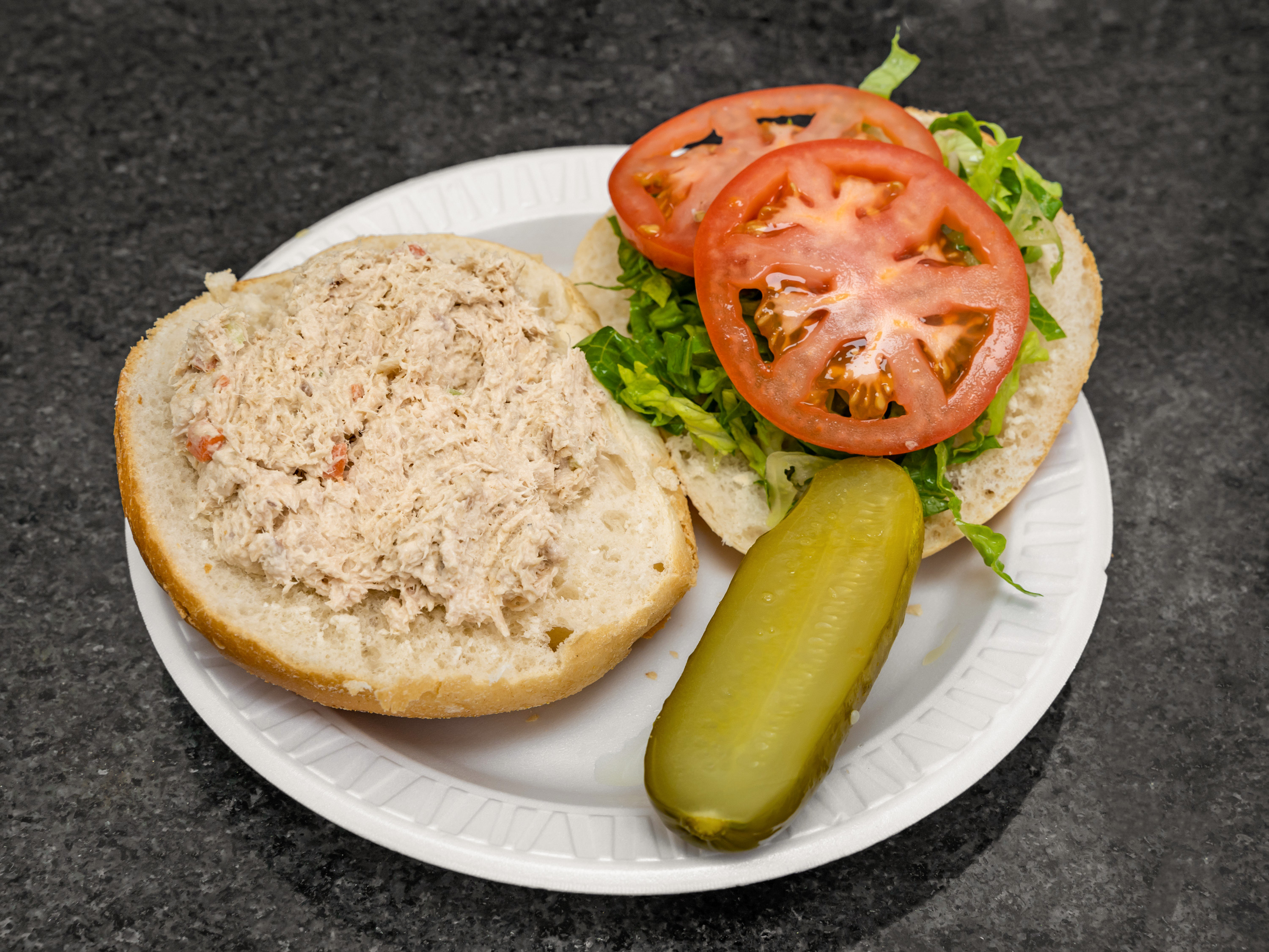 Order C12. Tuna Salad BLT Sandwich food online from La Bagel store, Edison on bringmethat.com