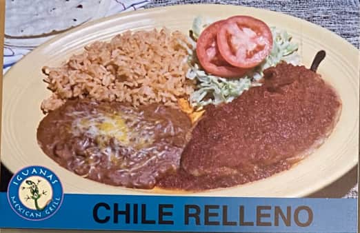 Order Chile Relleno Platillos food online from Iguanas Mexican Grill store, Woodland on bringmethat.com