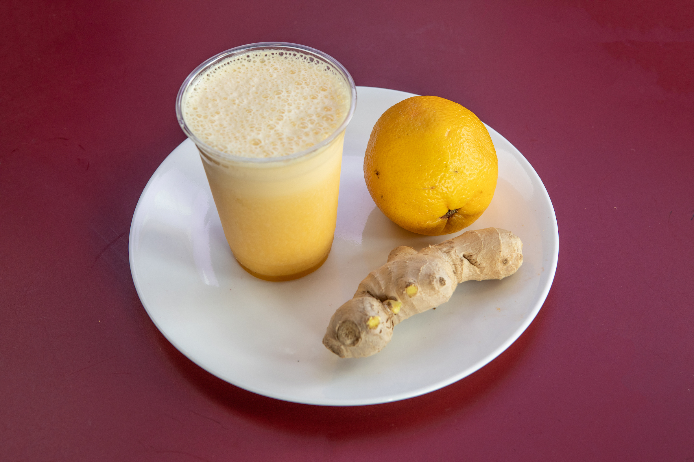 Order Mellow Yellow Smoothie (Vegan, GF) food online from Juice And Java Express store, Pleasanton on bringmethat.com
