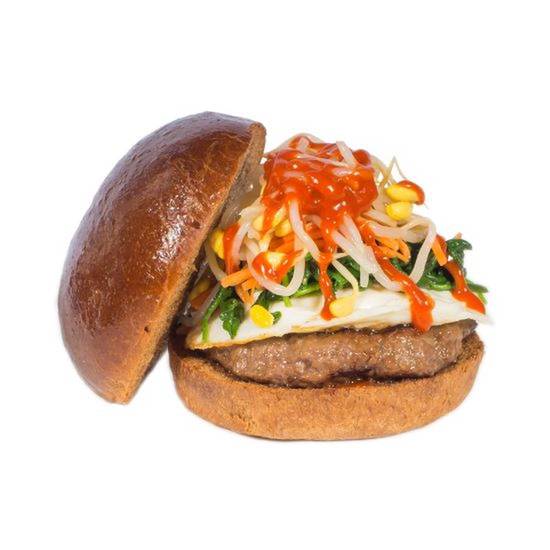 Order Bibimbap Burger food online from Sweet Hut Bakery & Cafe store, Atlanta on bringmethat.com