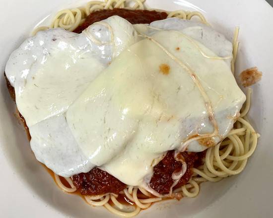 Order Veal Parmesan Platter food online from Divano's Pizzeria store, Town of Garner on bringmethat.com