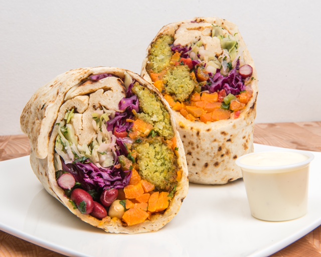 Order Veggie Laffa food online from The Green Chicpea store, Newark on bringmethat.com