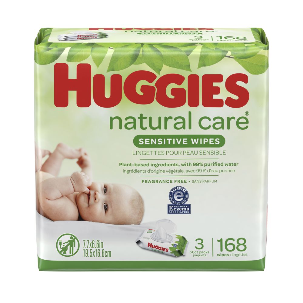 Order Huggies Natural Care Sensitive Baby Wipe, Fragrance Free - 168 ct food online from Rite Aid store, ELMIRA on bringmethat.com