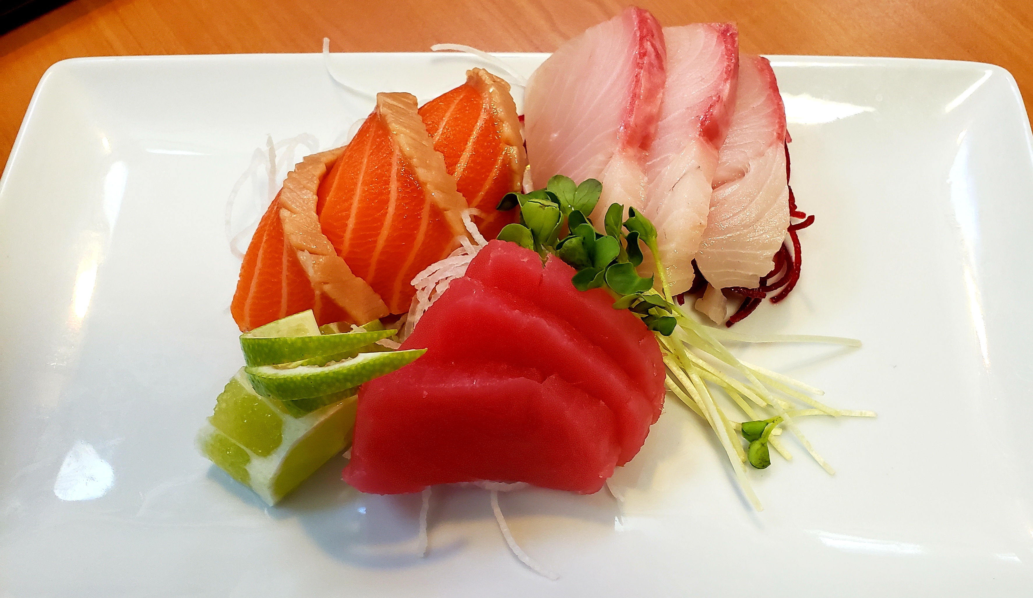 Order A. 9 Piece Sashimi Combo food online from Sushibucks store, Albuquerque on bringmethat.com