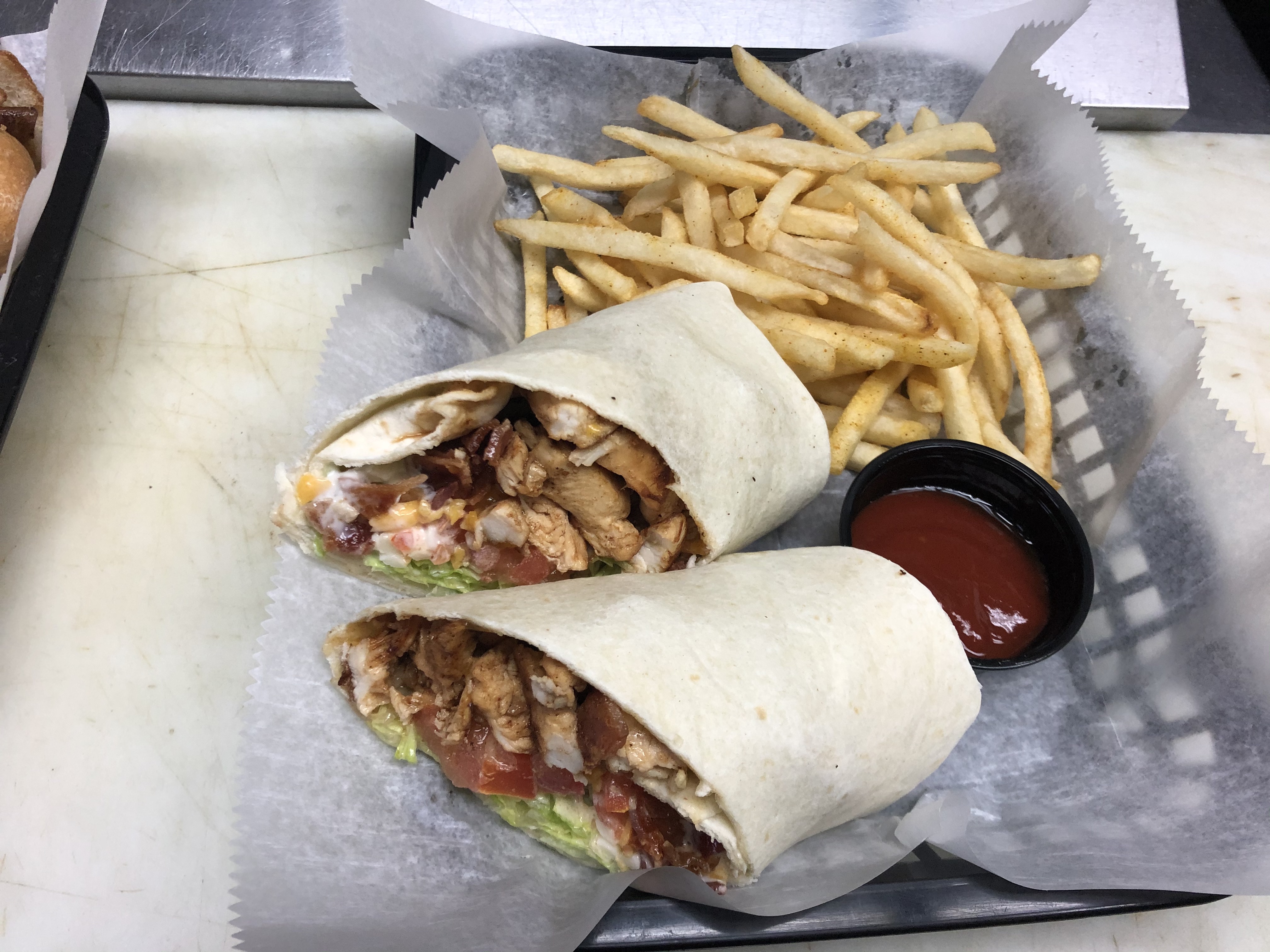 Order Chicken Bacon Ranch Wrap food online from Kate Bar & Grill store, Wickliffe on bringmethat.com