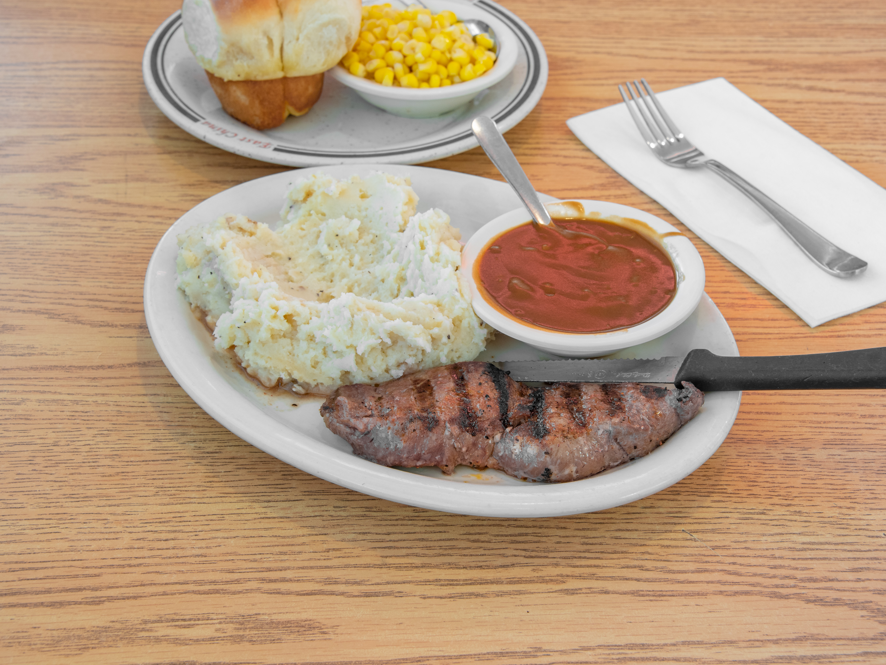 Order 7 oz. Sirloin Steak food online from Corner Cafe store, Tulsa on bringmethat.com