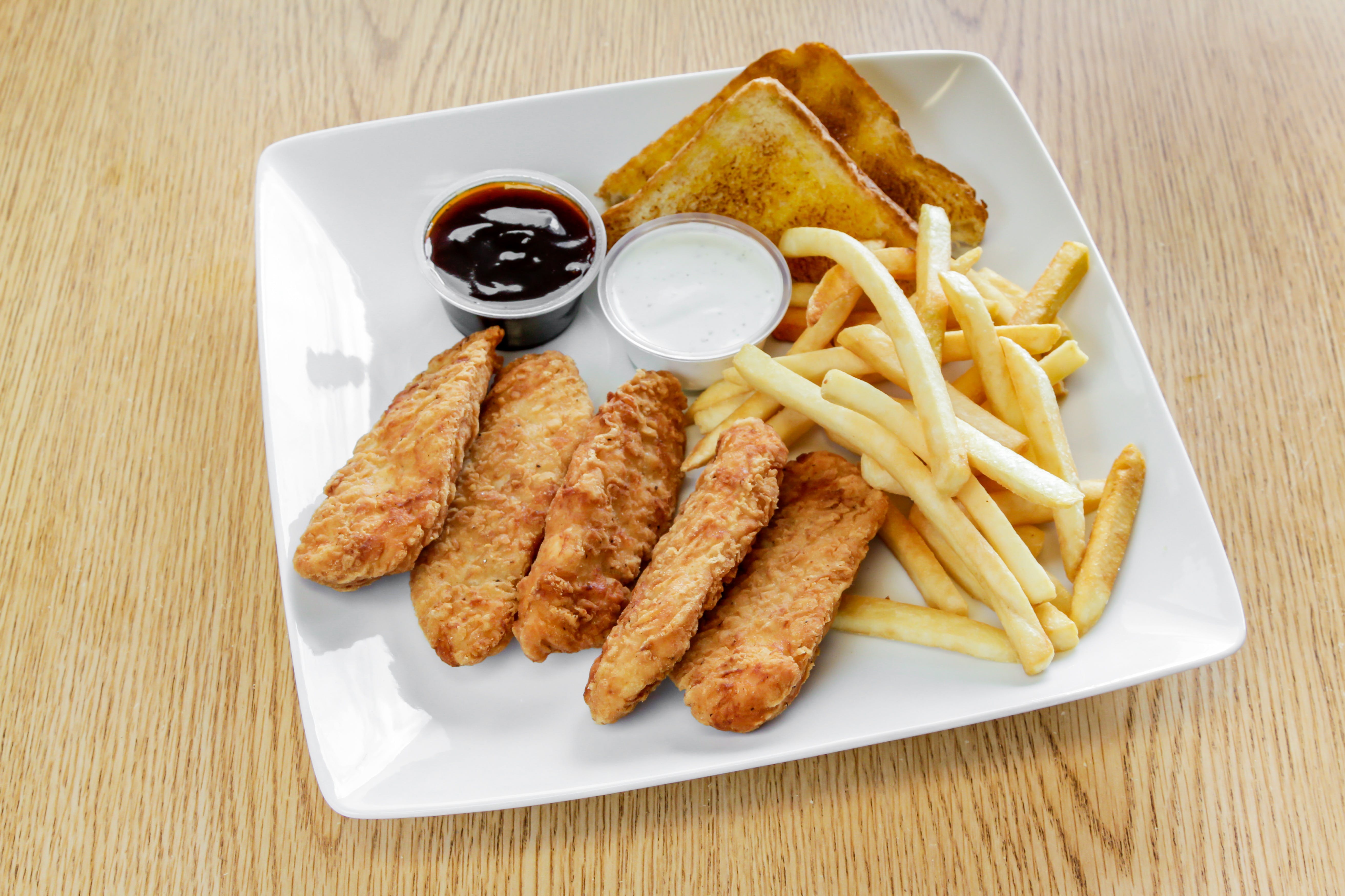 Order Chicken Fingers - Entree food online from Marios Pizza store, Tucson on bringmethat.com