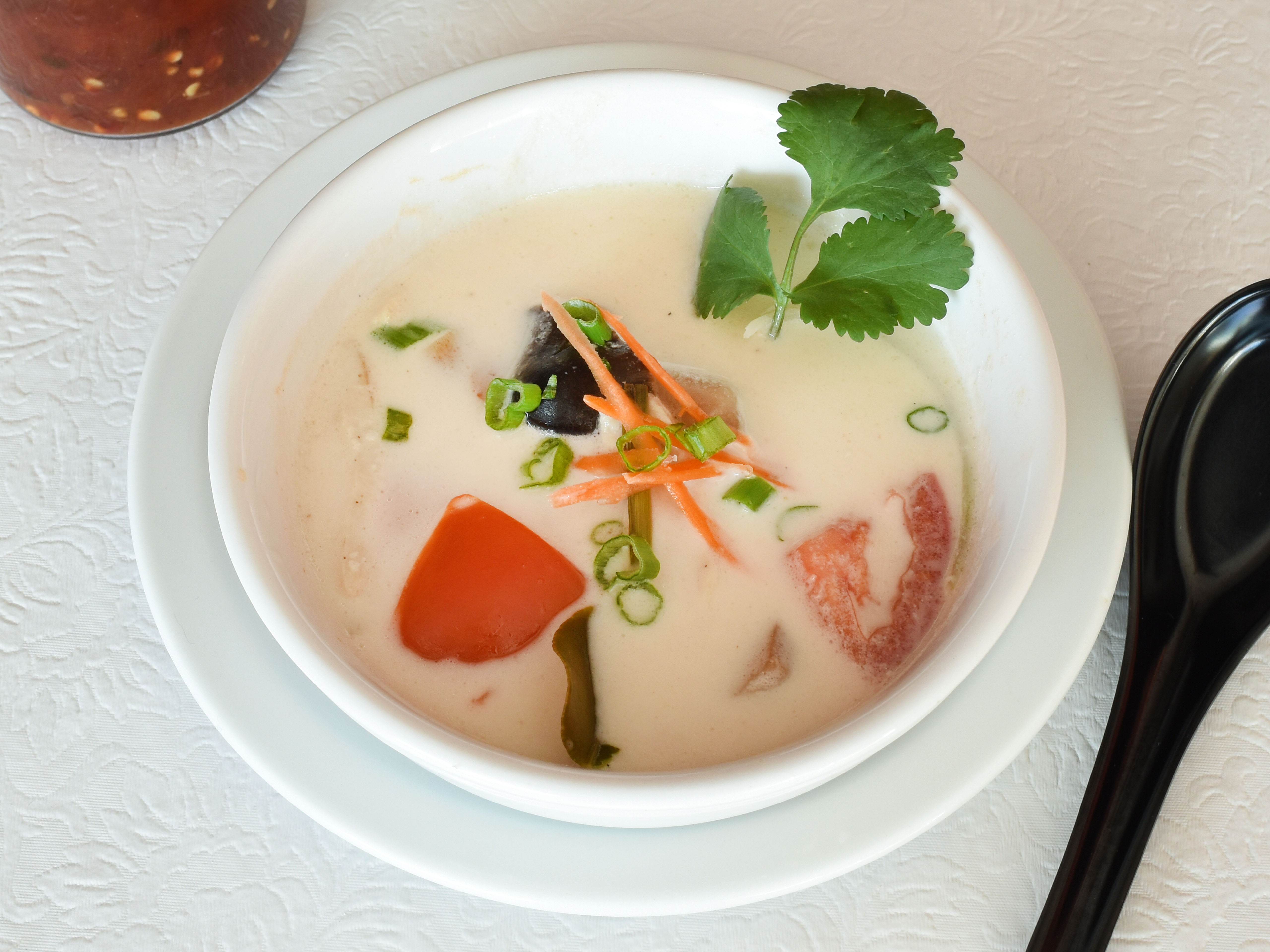Order 4. Tom Kha Soup food online from Jewel of Siam Restaurant store, Orland Park on bringmethat.com