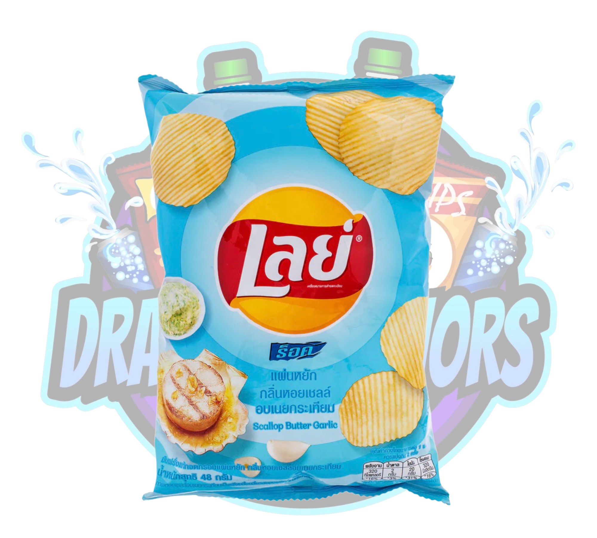 Order Lay's Scallop Butter Garlic food online from Dramaticflavors store, Bethlehem on bringmethat.com