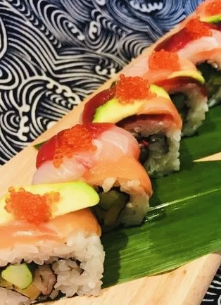 Order Rainbow Roll food online from Tataki Japanese Restaurant store, New York on bringmethat.com