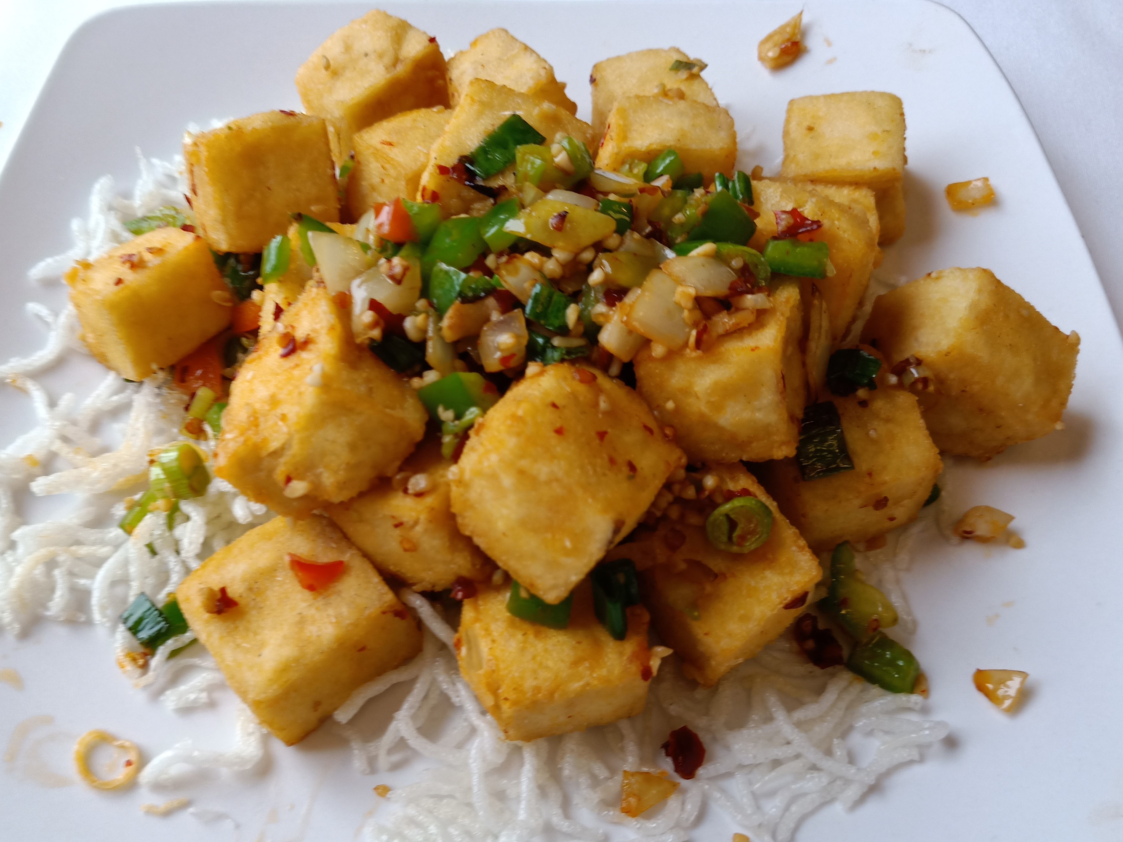 Order Salt and Pepper Tofu food online from Red Ginger China Bistro store, Saint Paul on bringmethat.com