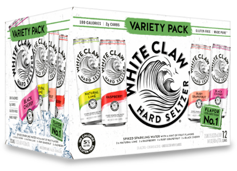 Order White Claw Variety Pack #1 - 12 pack 12oz cans food online from Cactus Food Mart store, Scottsdale on bringmethat.com