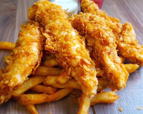 Order 12 Chicken Tenders + Family Fries and 2 Ltr soda food online from Jr Fish And Chicken store, Memphis on bringmethat.com