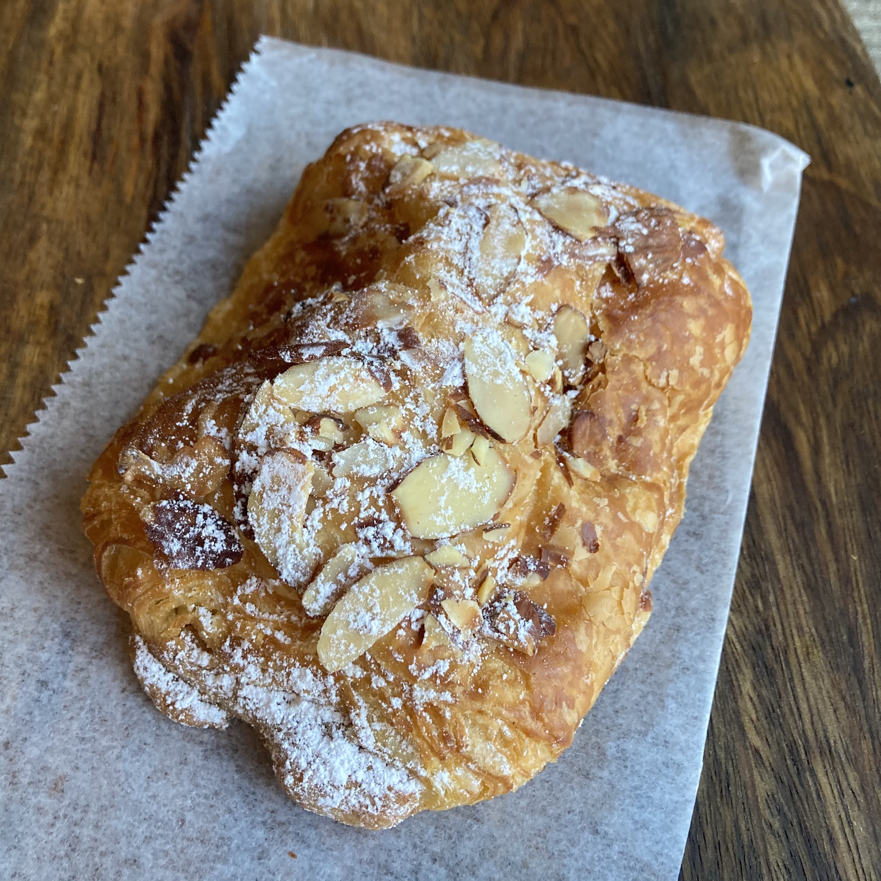 Order Almond Croissant food online from B Cup store, New York on bringmethat.com