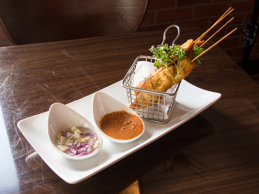 Order A 12. Chicken Satay  food online from Thai Heaven Restaurant store, Catonsville on bringmethat.com