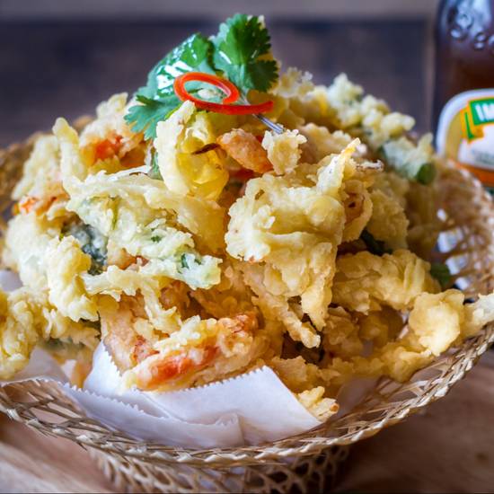 Order Vegetable Tempura food online from M Thai Street Food store, Alpharetta on bringmethat.com